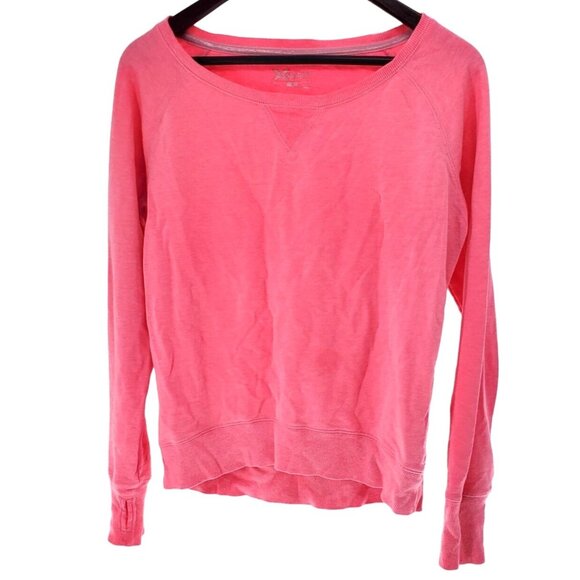 Xersion S Performancewear Neon Pink Activewear Long Sleeve Barbiecore Sweatshirt - Picture 8 of 11